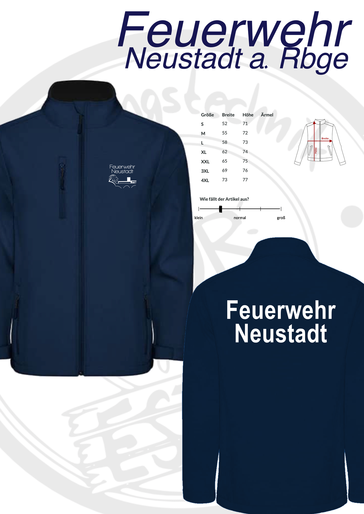 Softshelljacke Ortsfeuerwehr Neustadt a. Rbge