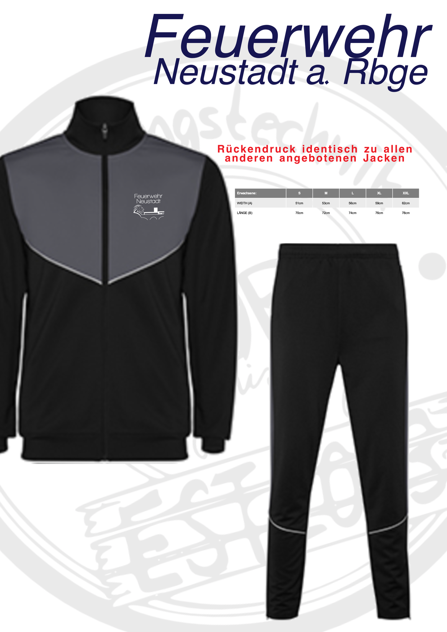 Trainingsanzug Feuerwehr Neustadt a. Rbge