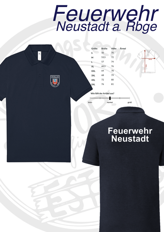 Poloshirt Feuerwehr Neustadt a. Rbge