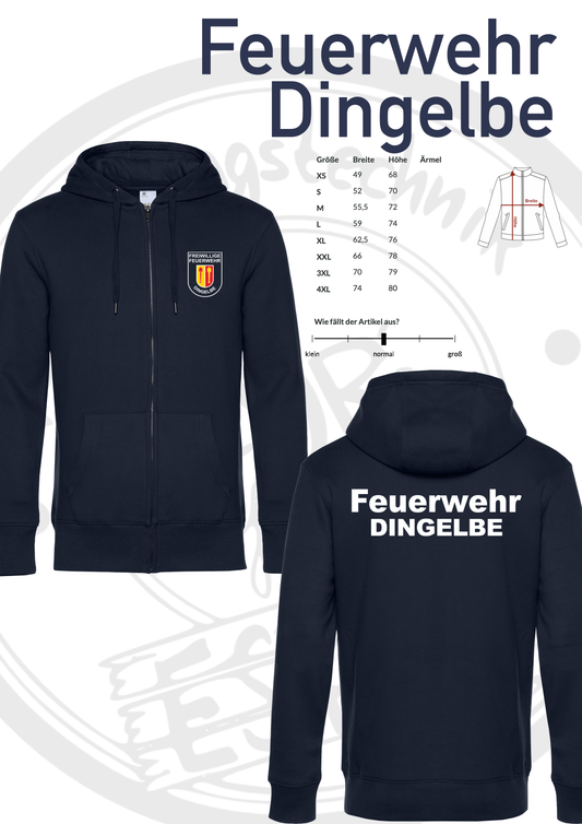 ZipHoodie Feuerwehr Dingelbe
