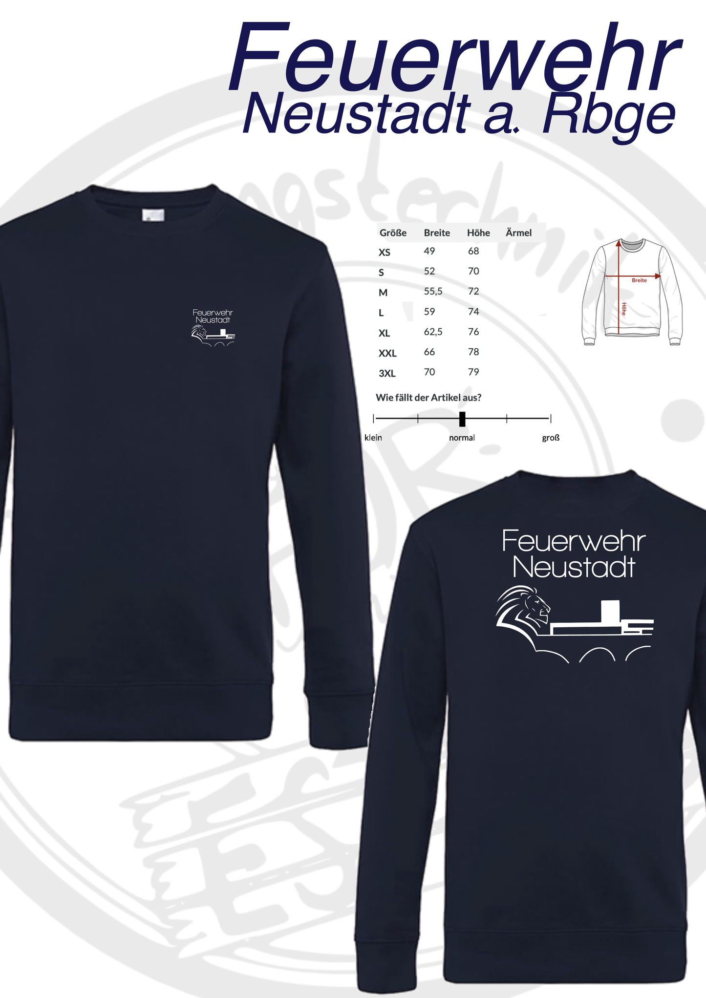 Sweatshirt Ortsfeuerwehr Neustadt a. Rbge