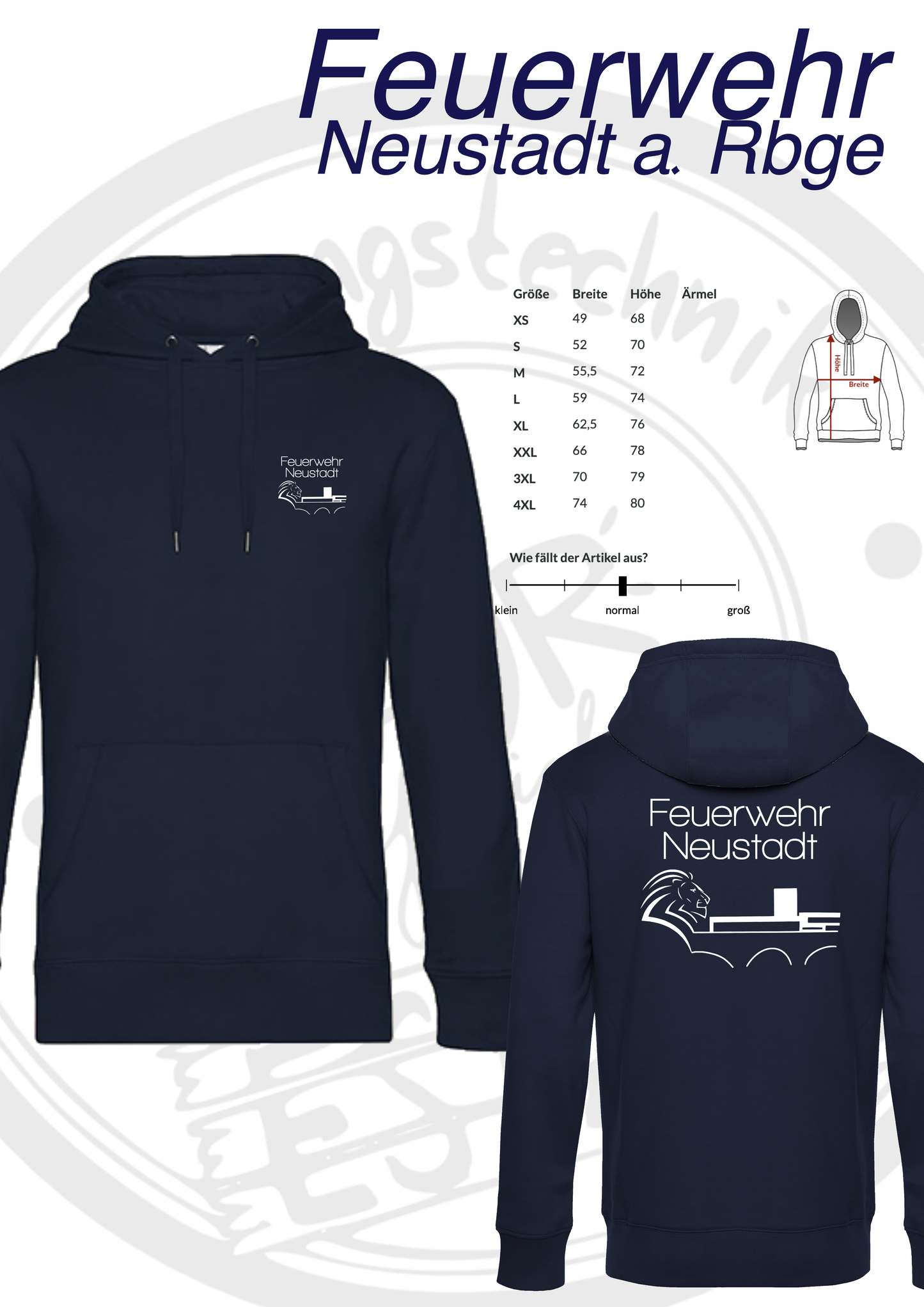 Hoodie Ortsfeuerwehr Neustadt a. Rbge