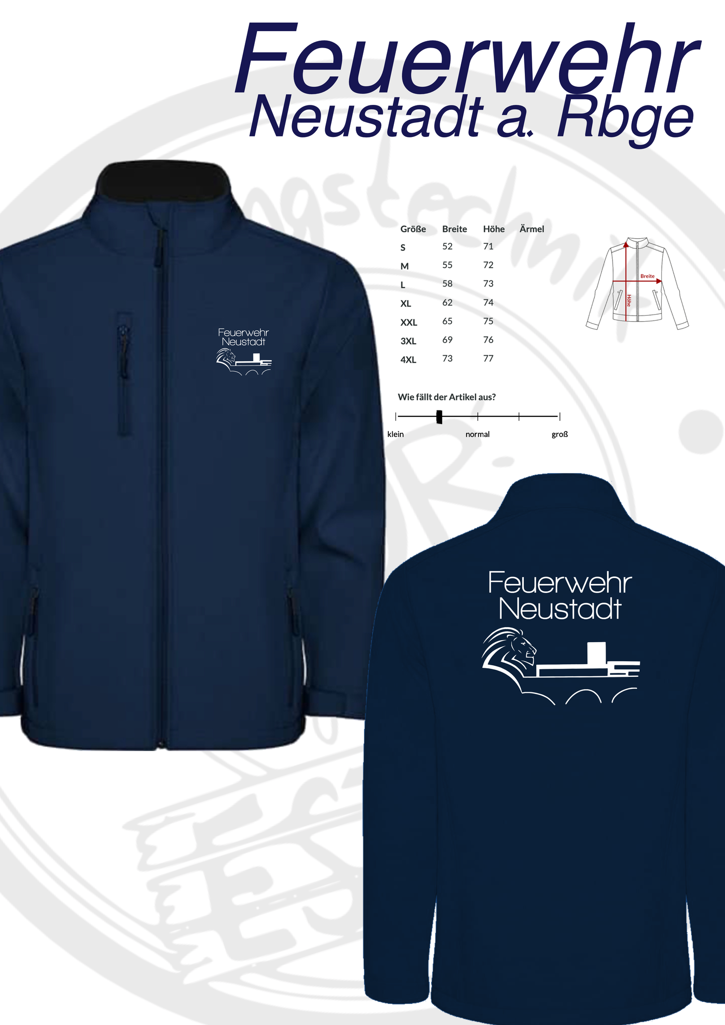 Softshelljacke Ortsfeuerwehr Neustadt a. Rbge