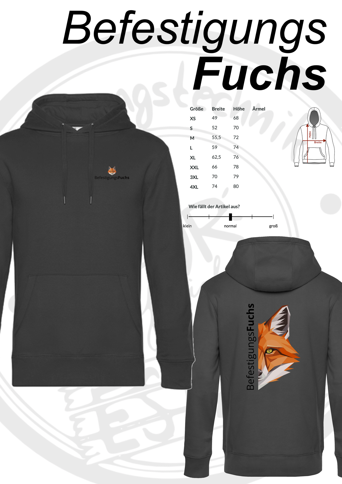 Hoodie BefestigungsFuchs