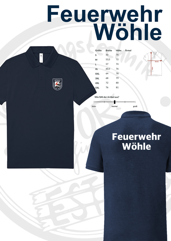 Poloshirt Feuerwehr Wöhle