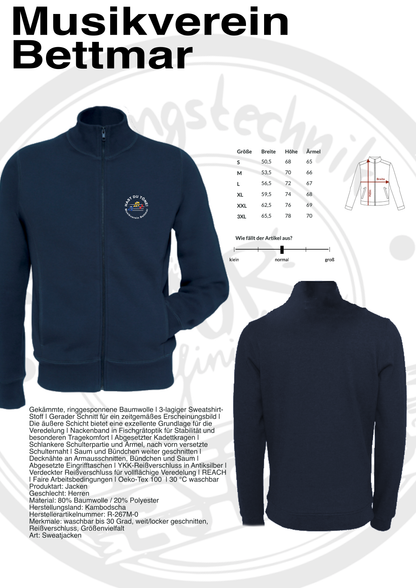 Sweatjacke Musikverein Bettmar