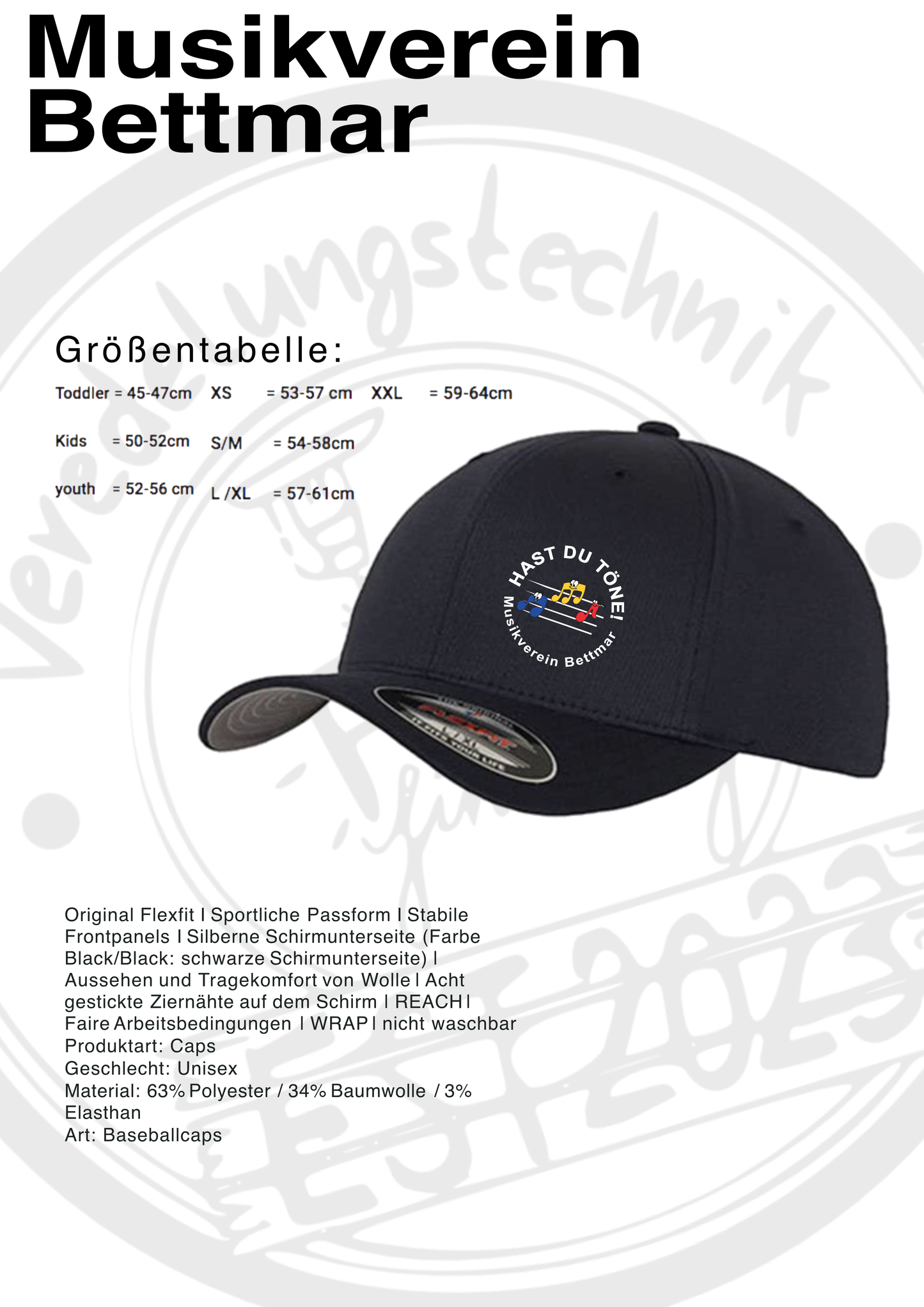 FlexFit Cap Musikverein Bettmar