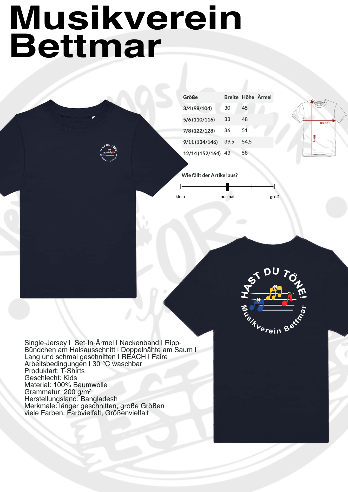 T-Shirt Musikverein Bettmar (Kinder)