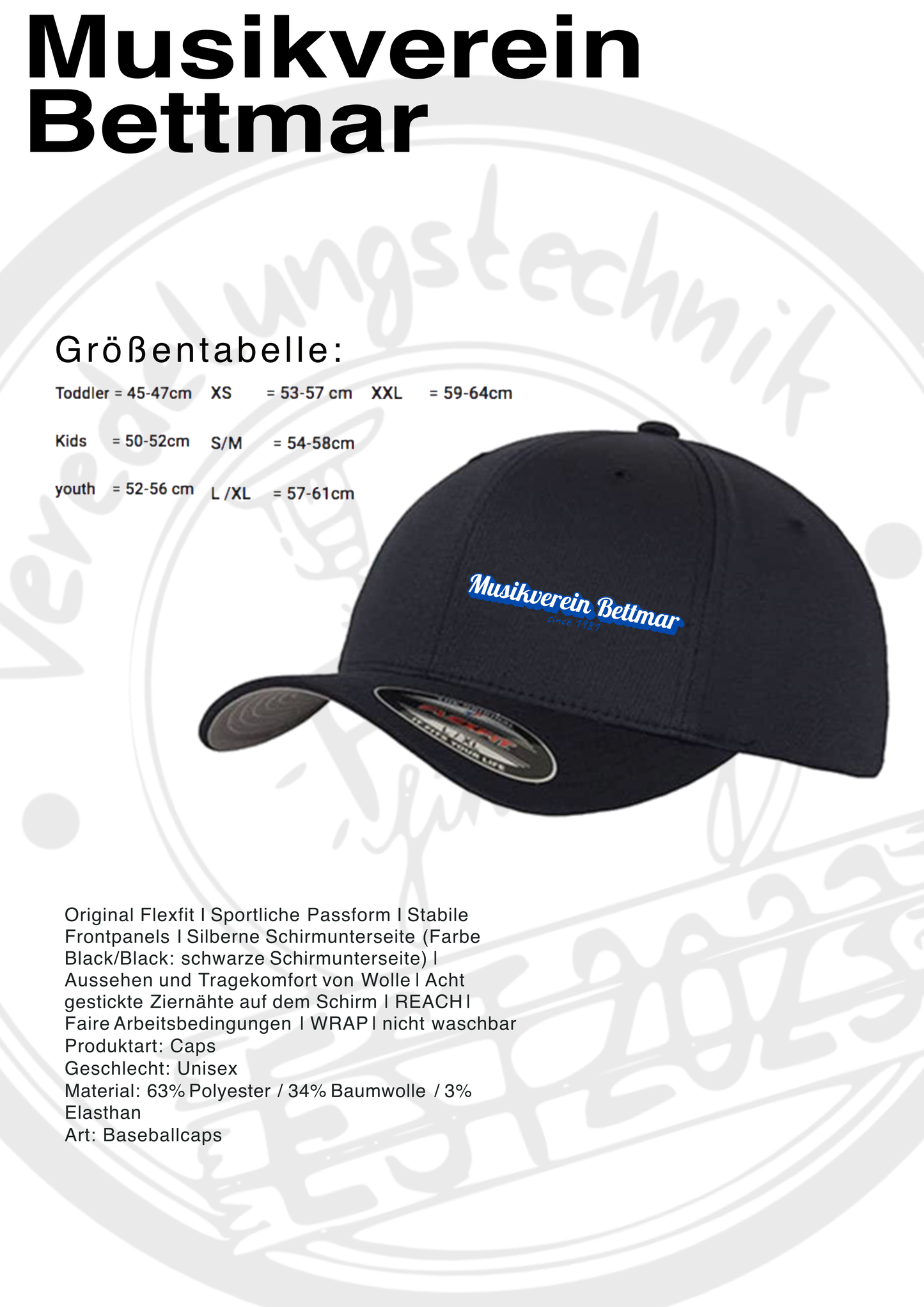 FlexFit Cap Musikverein Bettmar