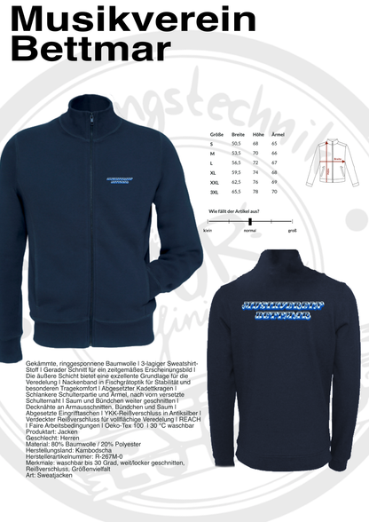 Sweatjacke Musikverein Bettmar