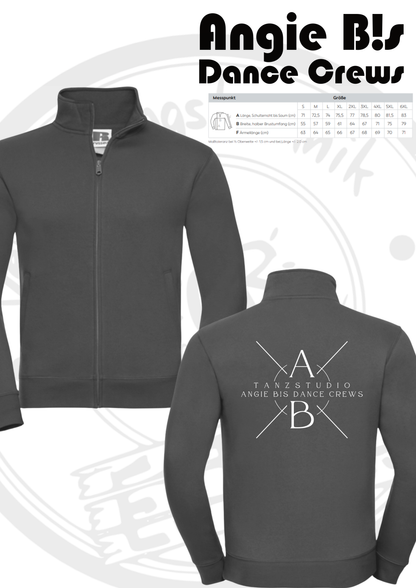 Sweatjacke der Angie B!s Dance Crews mit Rückendruck