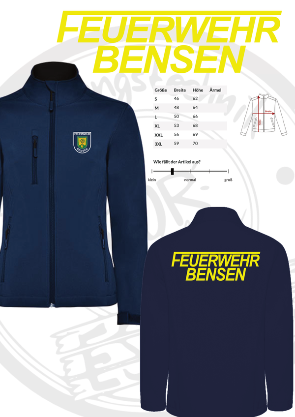 Softshelljacke Feuerwehr Bensen (Damen)