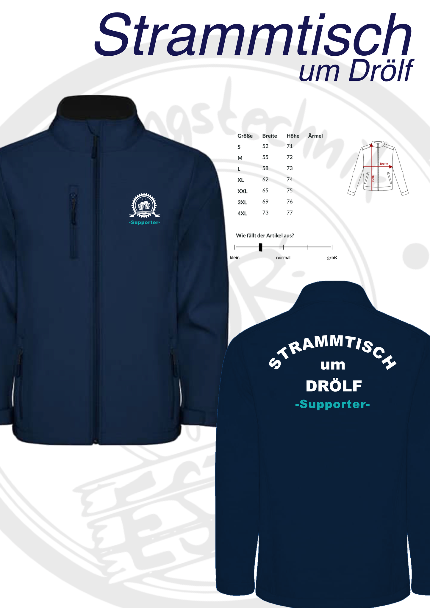 Softshelljacke um Drölf