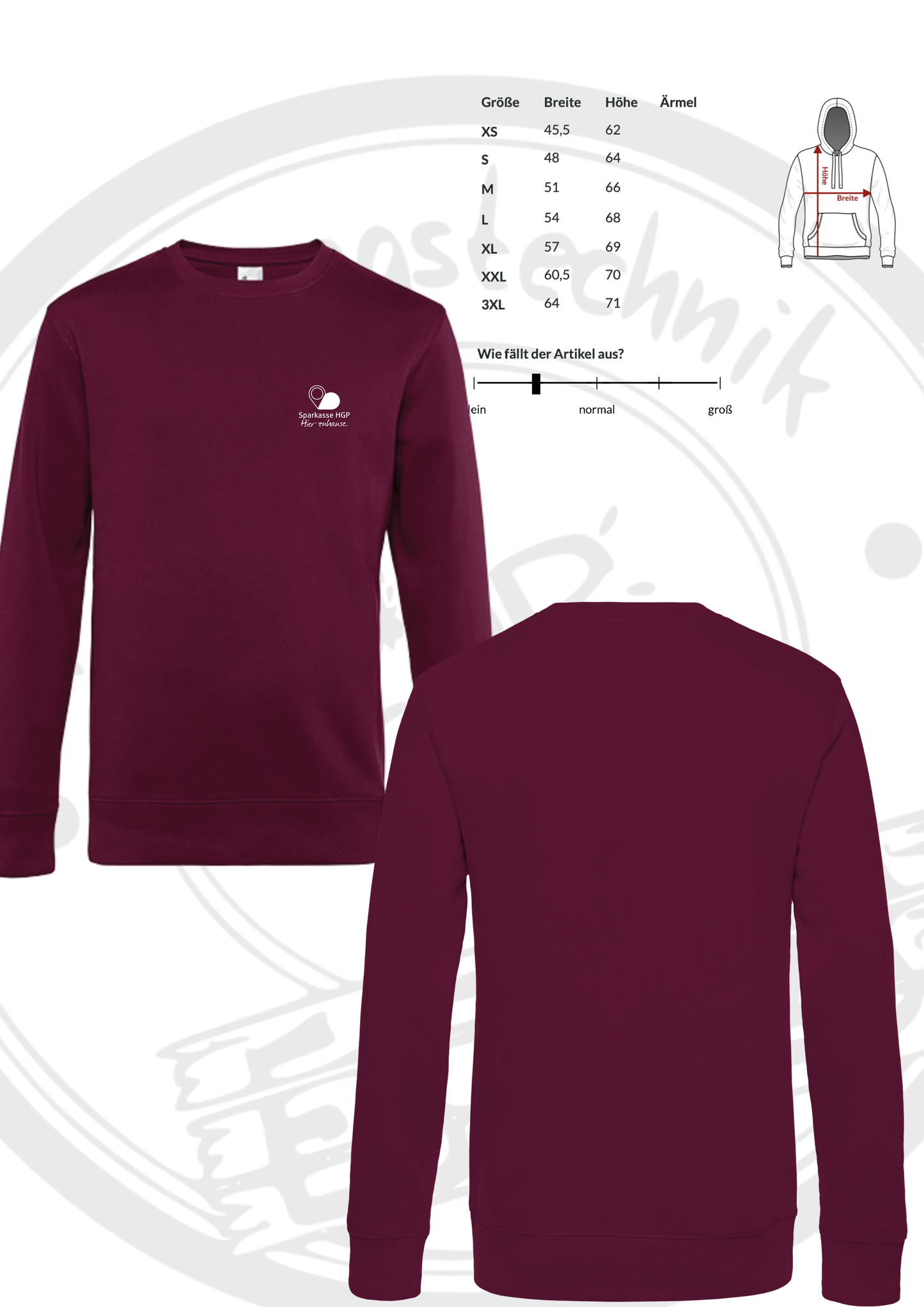 Sparkassen Sweatshirt "Hier zuhause"