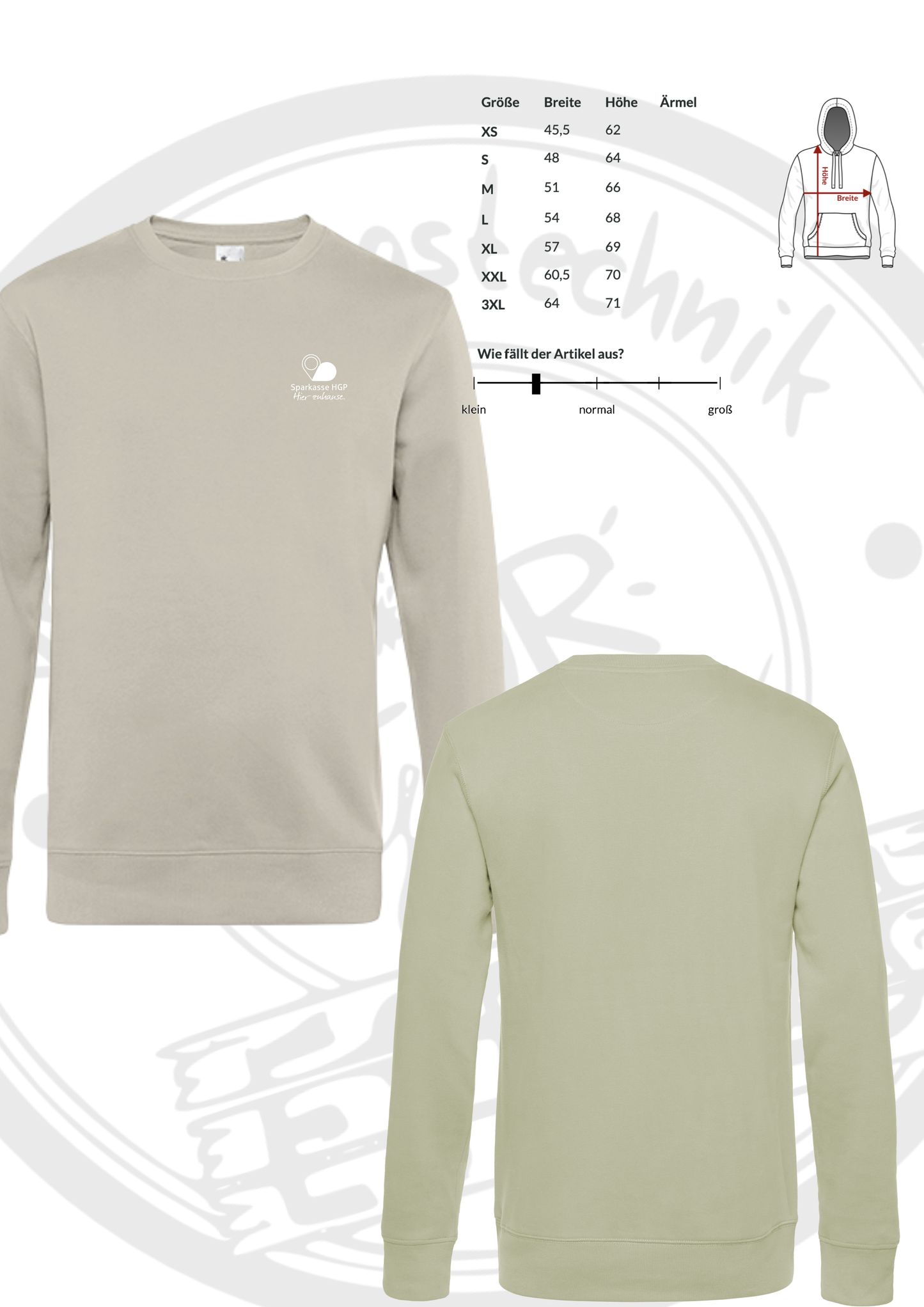 Sparkassen Sweatshirt "Hier zuhause"