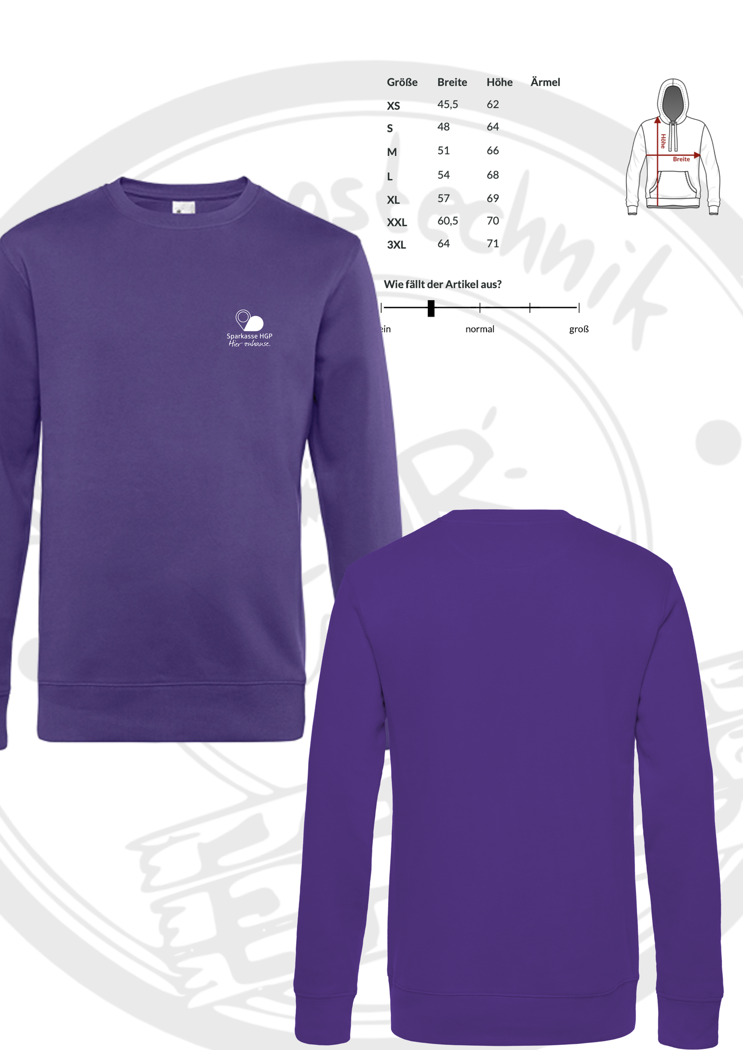 Sparkassen Sweatshirt "Hier zuhause"