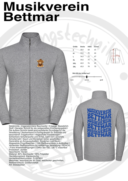 Sweatjacke Musikverein Bettmar