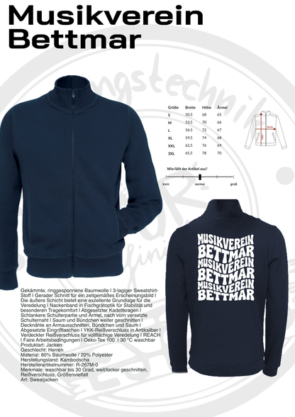 Sweatjacke Musikverein Bettmar