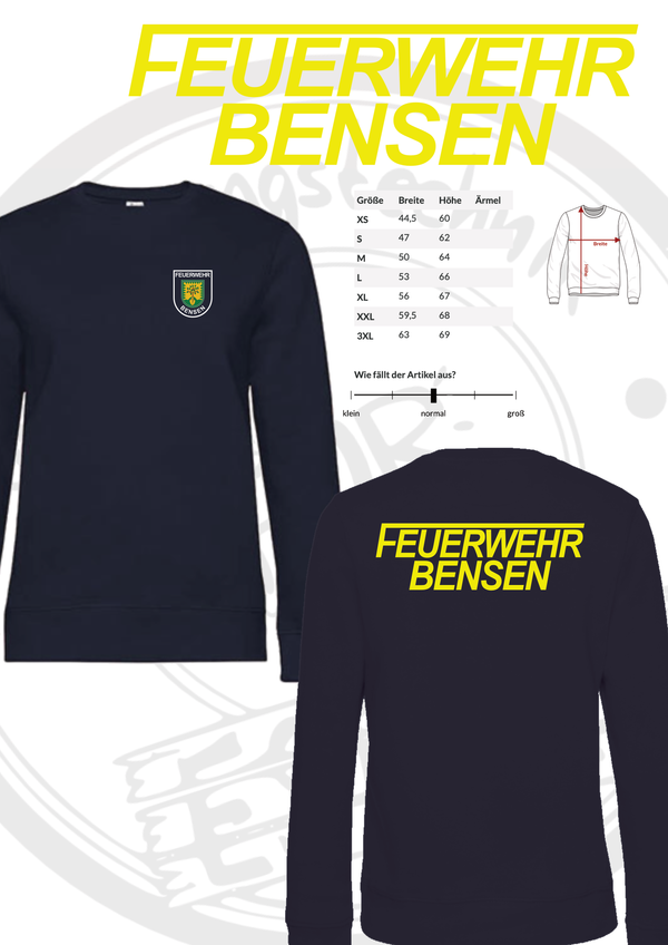 Sweatshirt Feuerwehr Bensen (Damen)