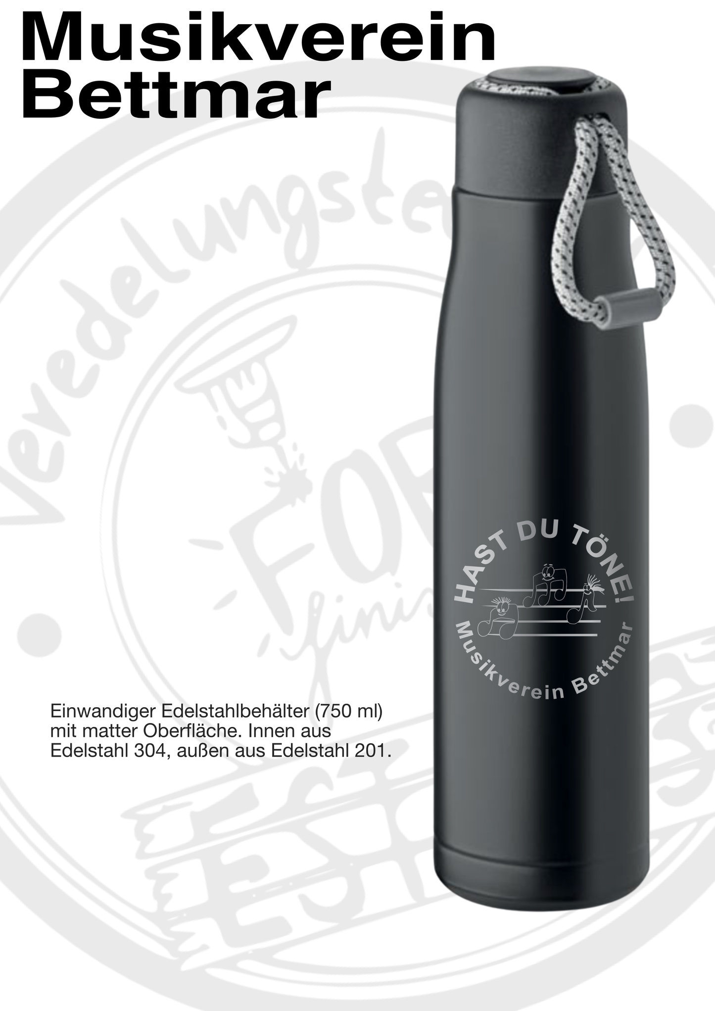 Trinkflasche Musikverein Bettmar
