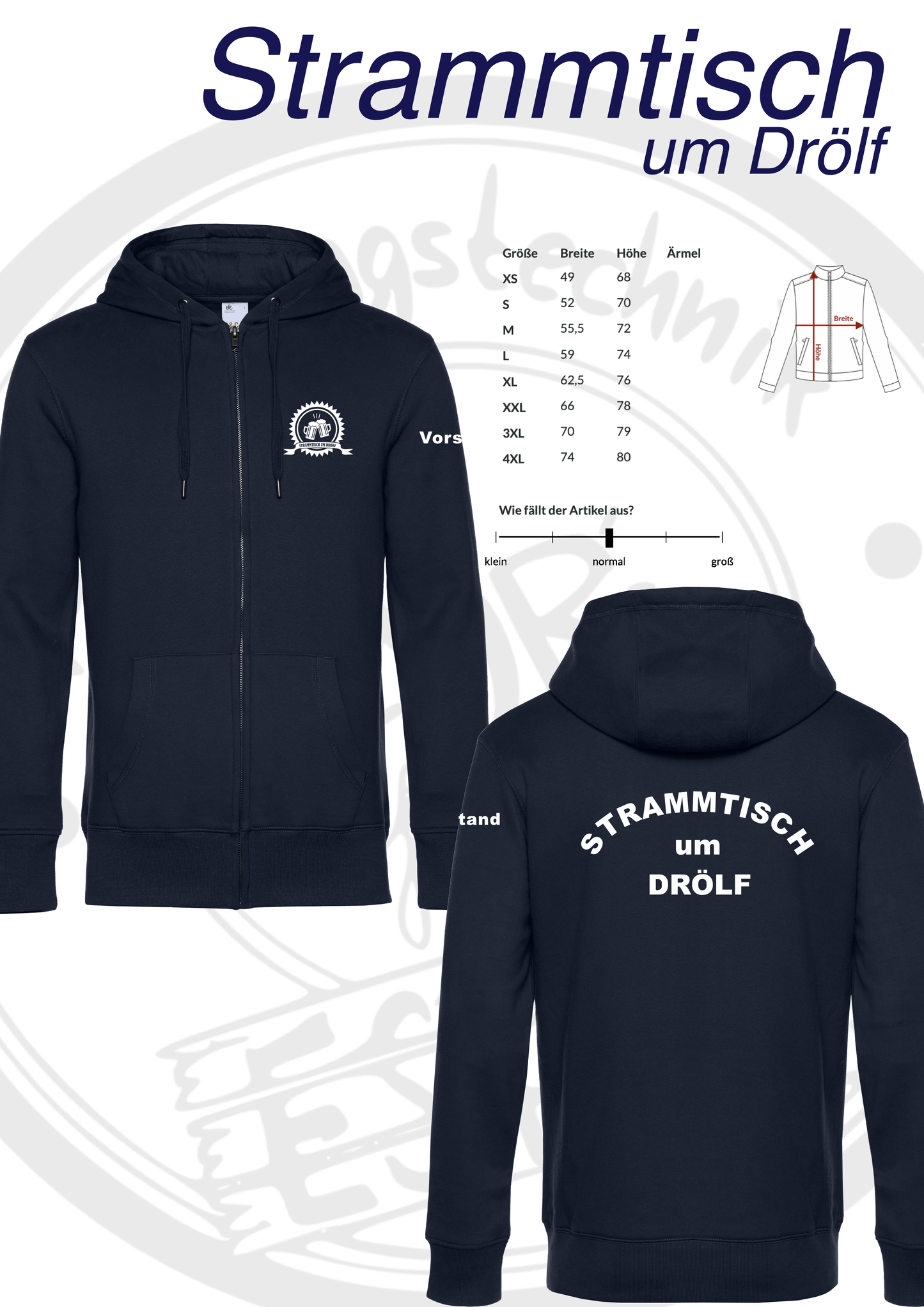 Vorstandsbekleidung Strammtisch um Drölf