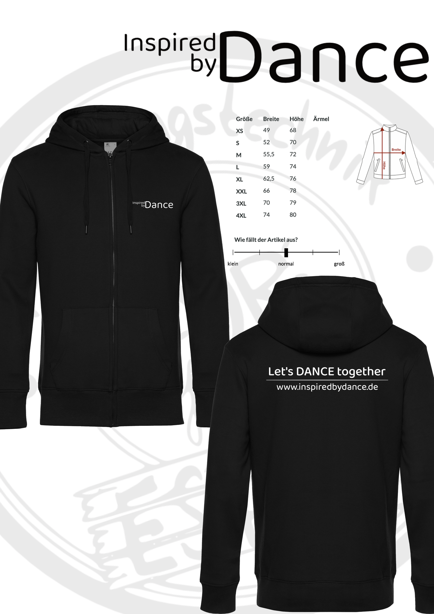 ZipHoodie Inspired by Dance