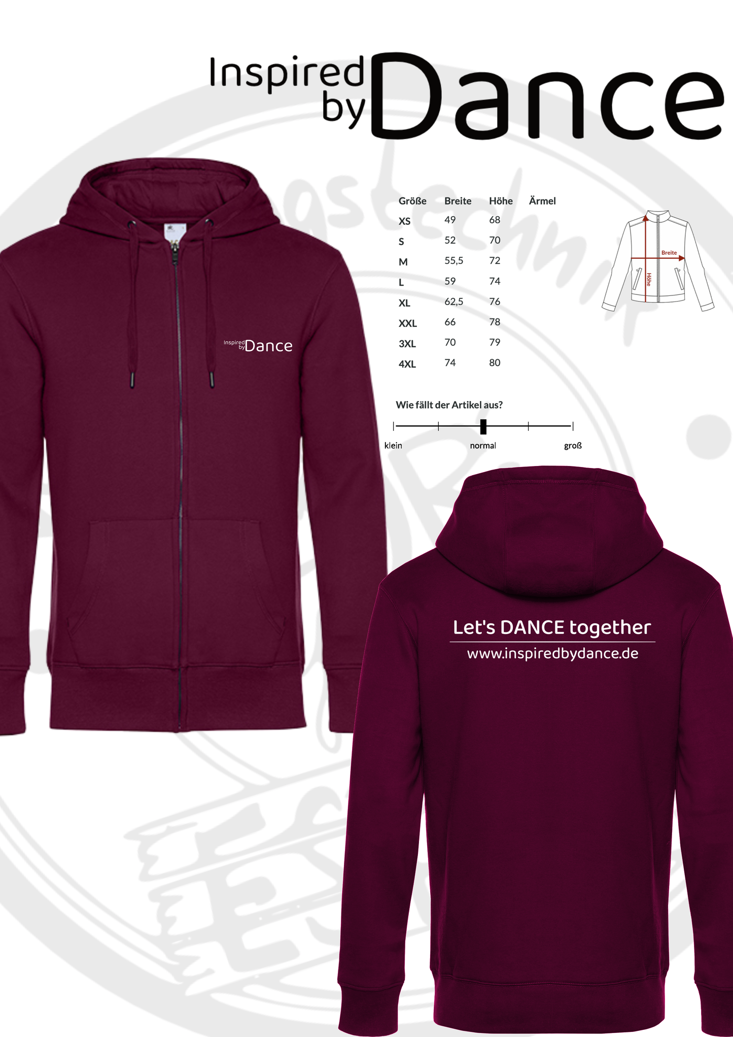 ZipHoodie Inspired by Dance