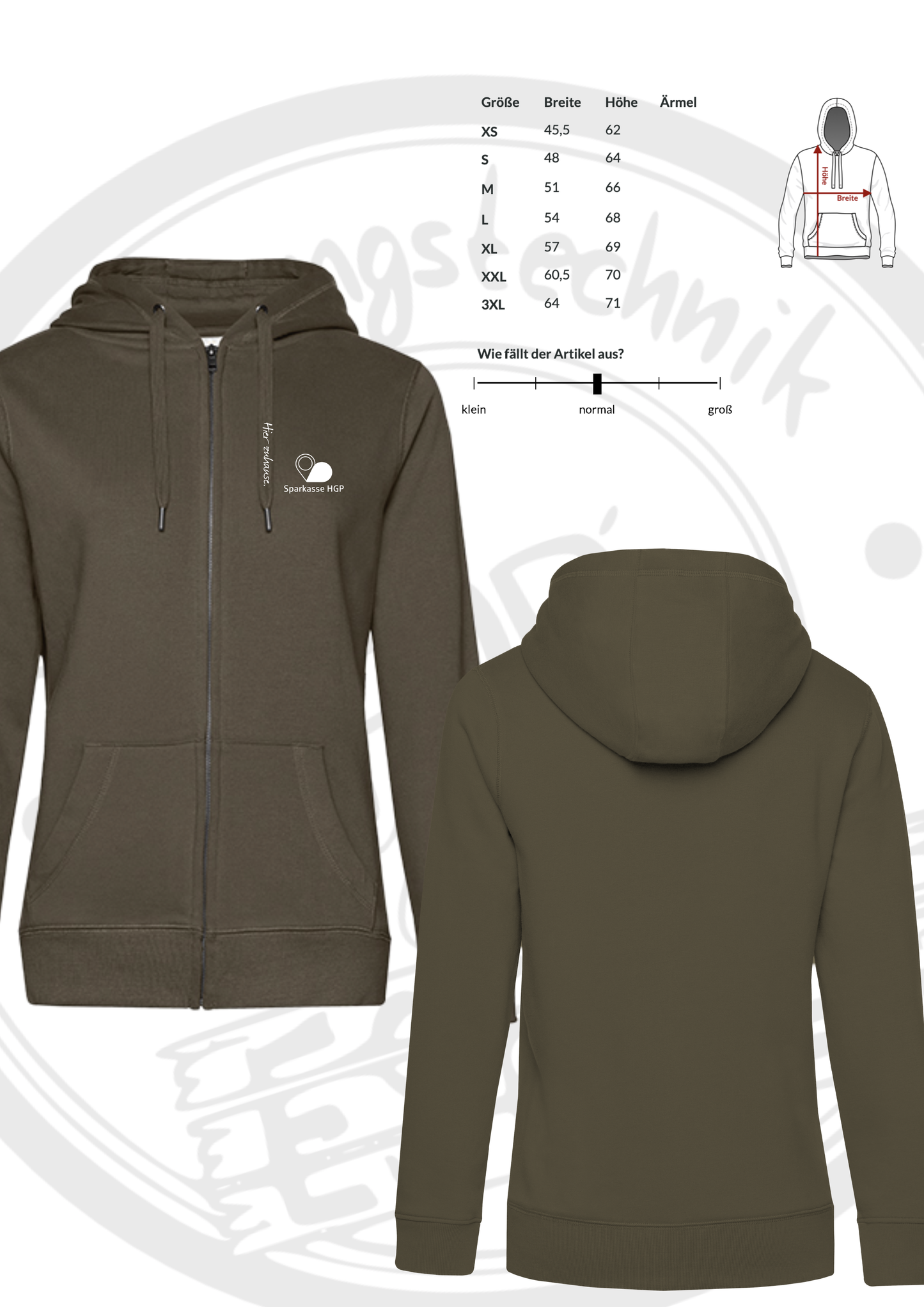 Sparkassen ZipHoodie "Hier zuhause"