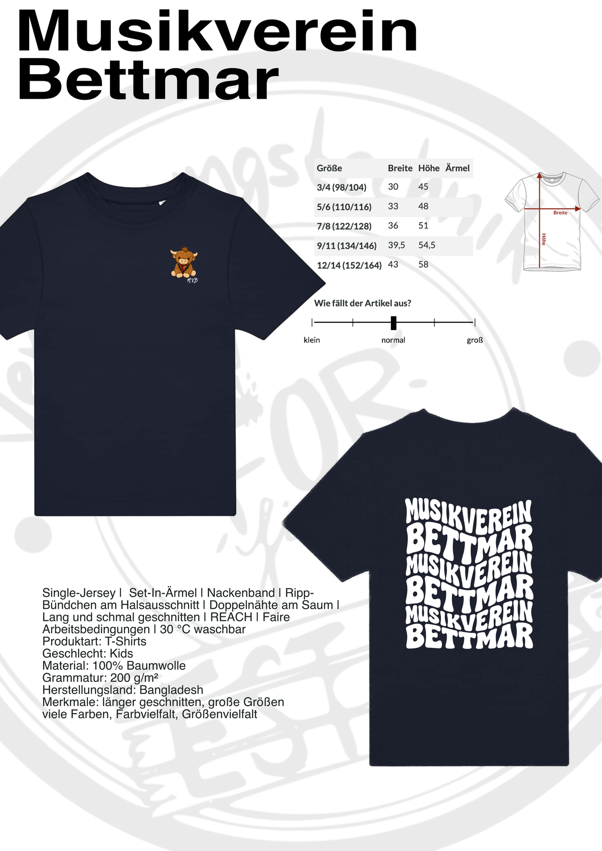 T-Shirt Musikverein Bettmar (Kinder)
