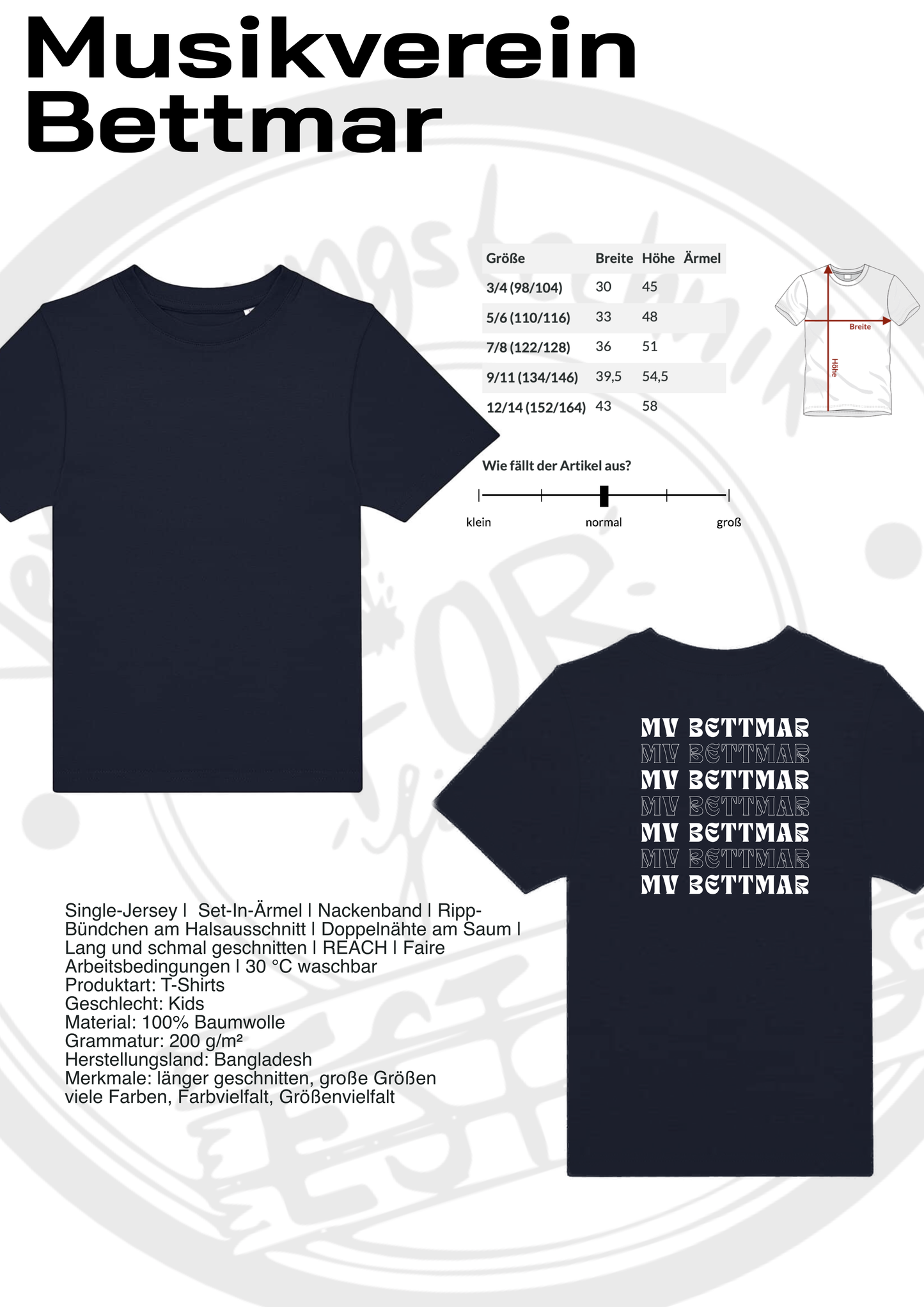 T-Shirt Musikverein Bettmar (Kinder)