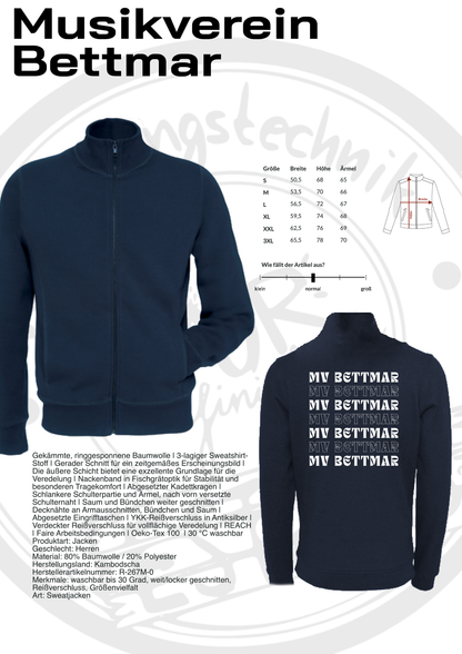 Sweatjacke Musikverein Bettmar