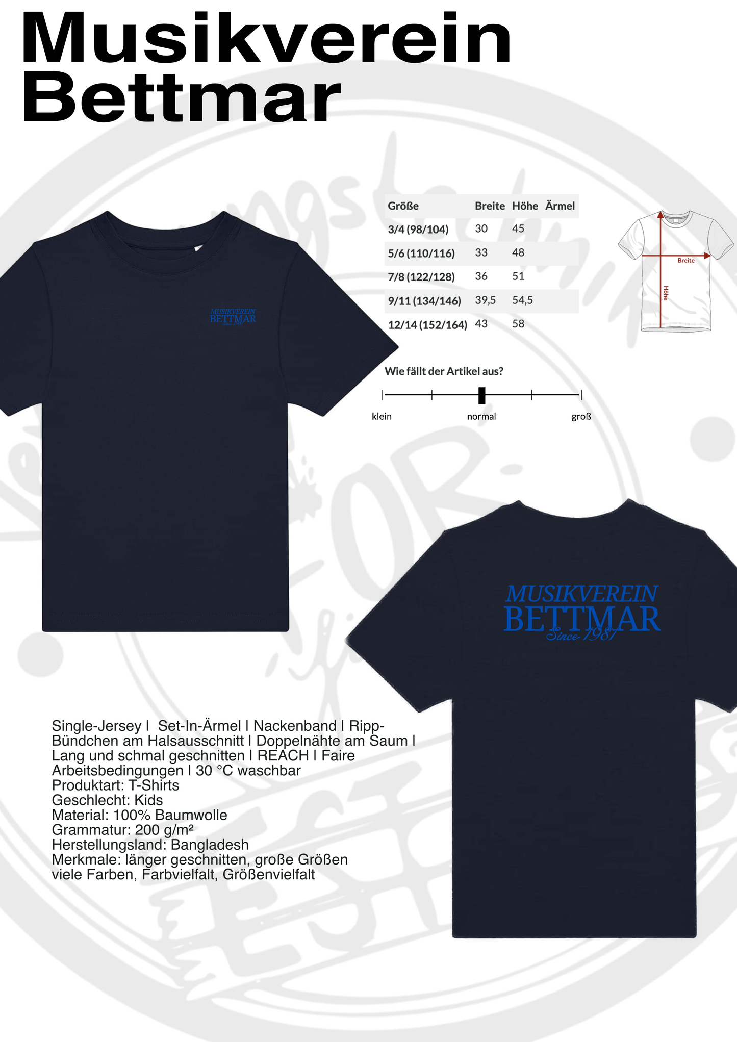 T-Shirt Musikverein Bettmar (Kinder)
